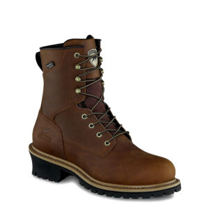 Mesabi Men's 8-inch Waterproof Leather Safety Toe Logger Boot