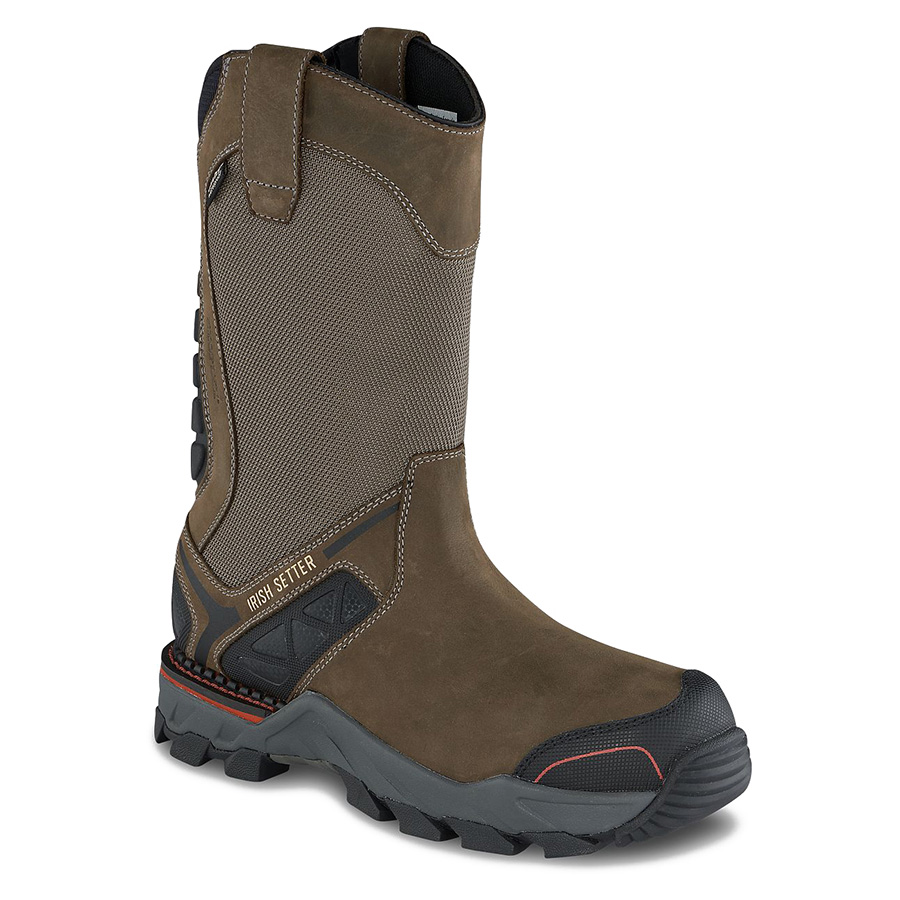 Crosby Men's 11-inch Waterproof Leather Safety Toe Boot
